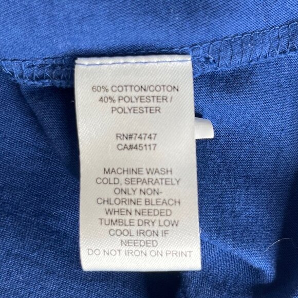 Natural Reflections Tank Top Womens Medium Blue Sun Rays Boat Waves Lake Days - Picture 7 of 8